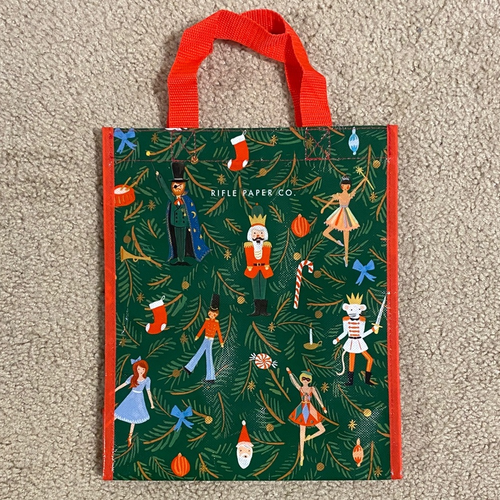 Rifle Paper Co Reusable Nutcracker Bag